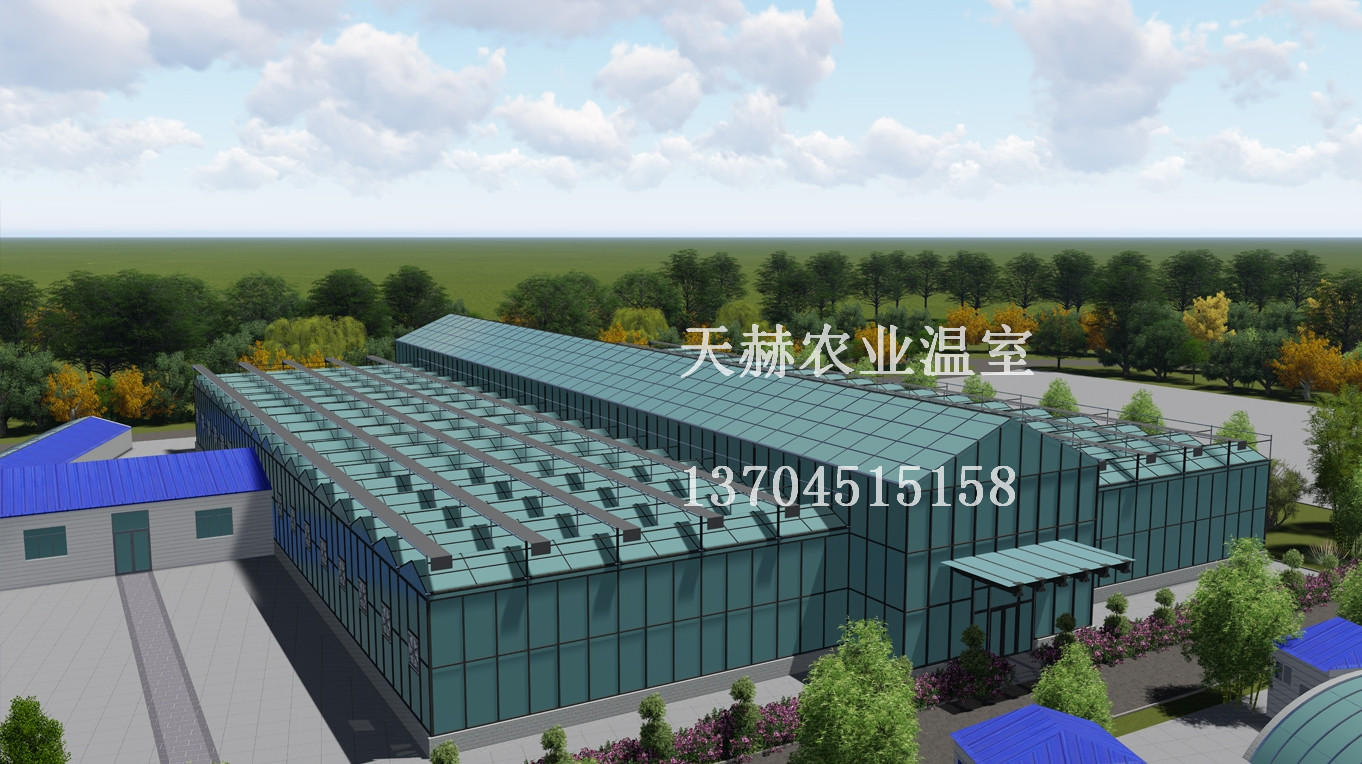 pc阳光板-玻璃温室大棚方案规划设计图
